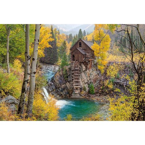 Fall at the Crystal Mill near Marble-Colorado in the Rocky Mountains